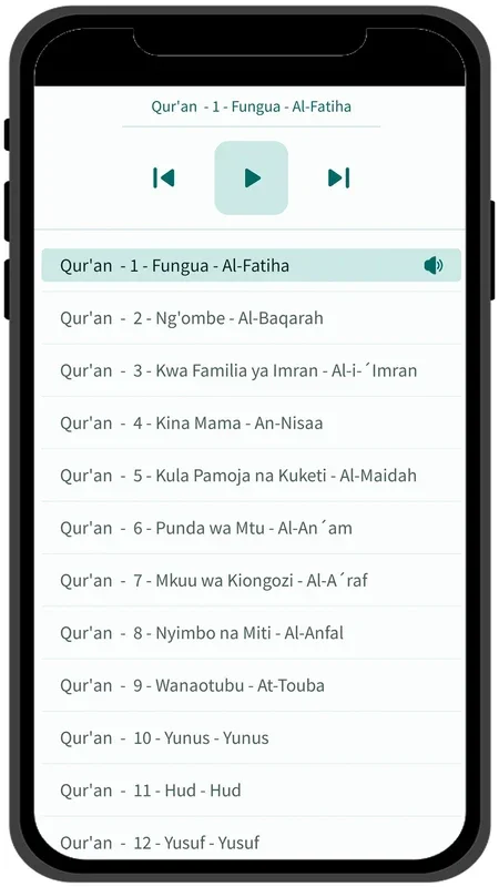 Swahili Quran - القرآن for Android: Multi - language Quran Access