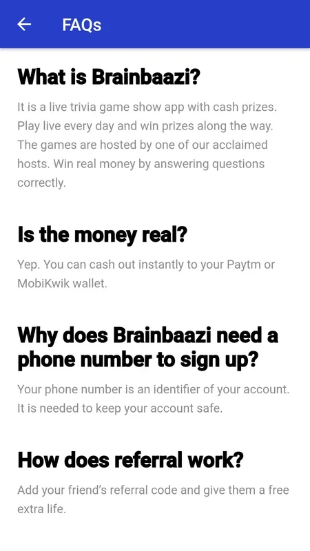 Live Trivia Quiz Show to Win Cash - BrainBaazi for Android: Compete Globally