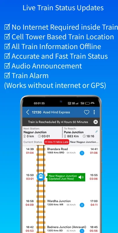 Track My Train - Live Status for Android: Offline Train Details