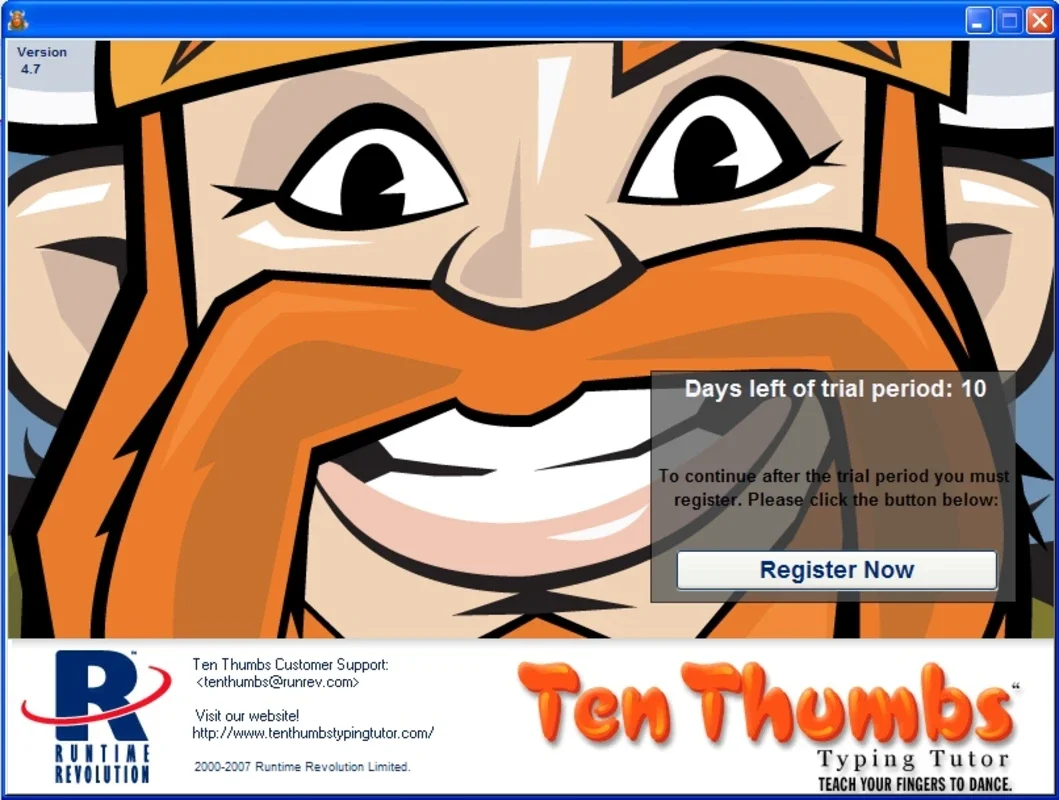 Ten Thumbs Typing Tutor for Windows: Viking - Guided Typing Improvement