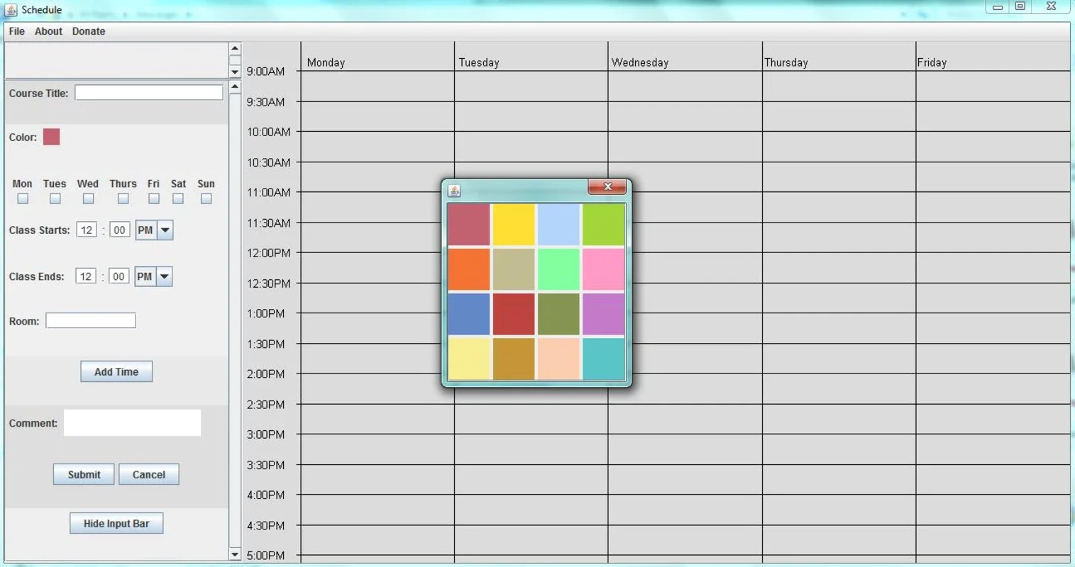 Free College Schedule Maker for Windows - Organize Your Schedule