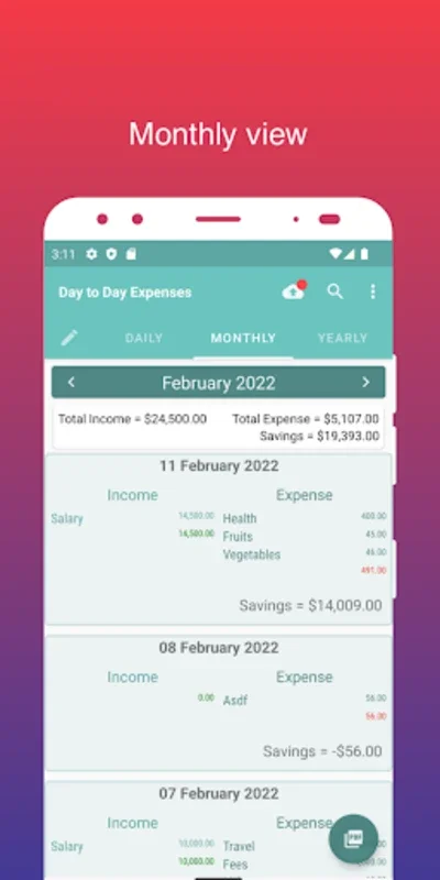 Day To Day Expenses for Android - Manage Finances Seamlessly