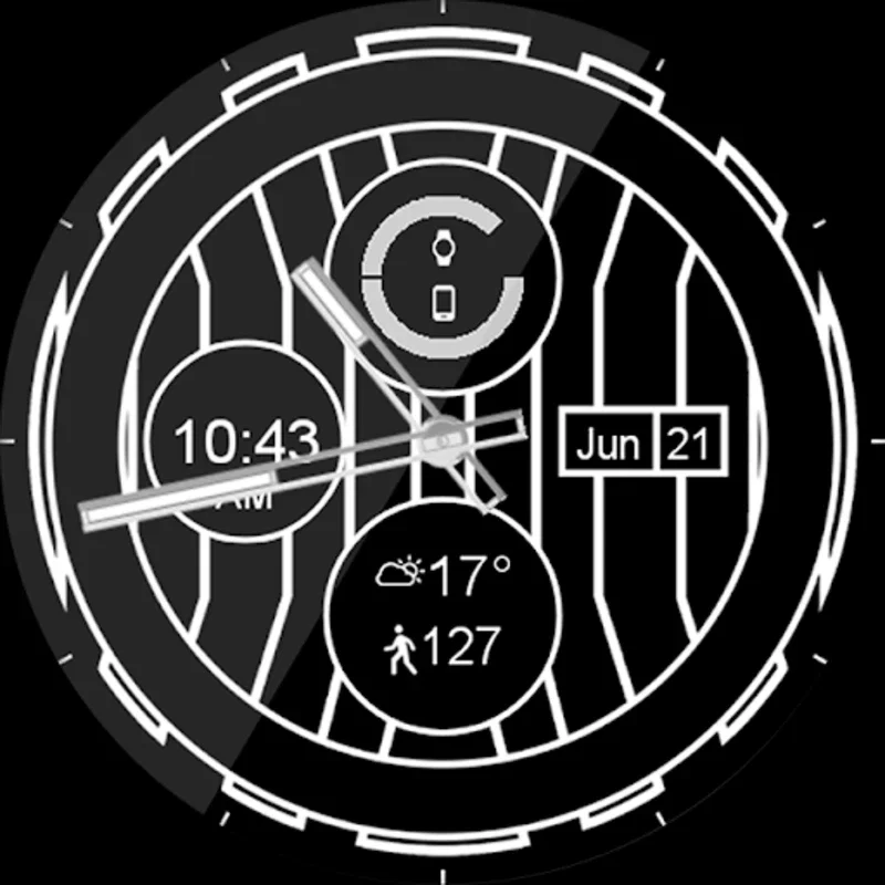 Ebonite Force HD WatchFace for Android: Customizable & Feature-Rich