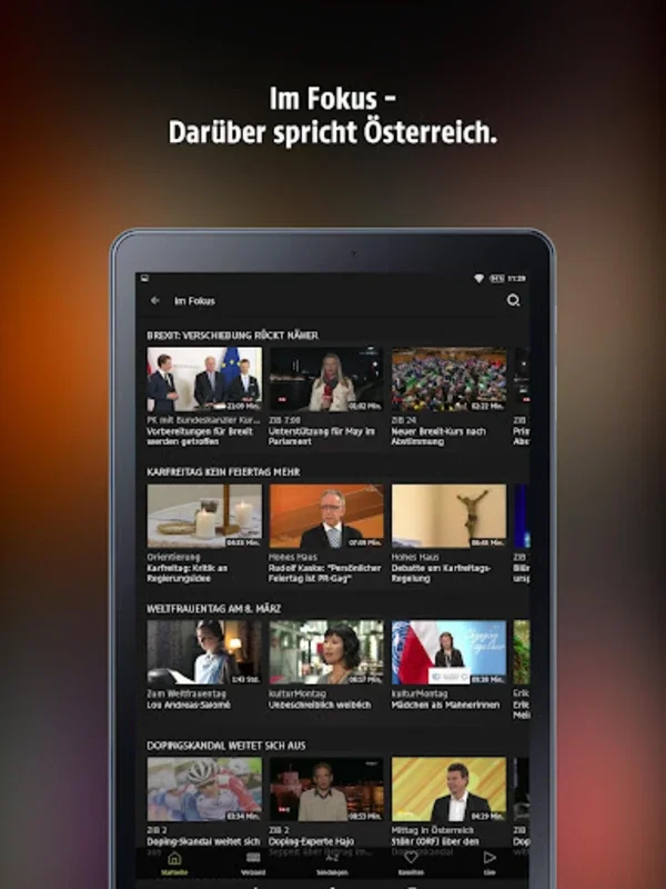 ORF TVthek for Android: Seamless TV Experience