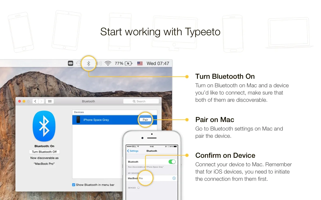 Typeeto for Mac - Share Keyboard with Ease