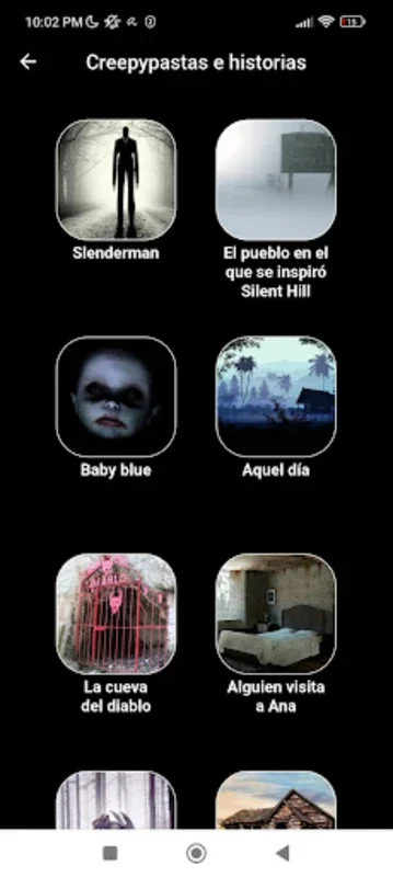 Historias de terror para leer for Android - Diverse Horror Tales