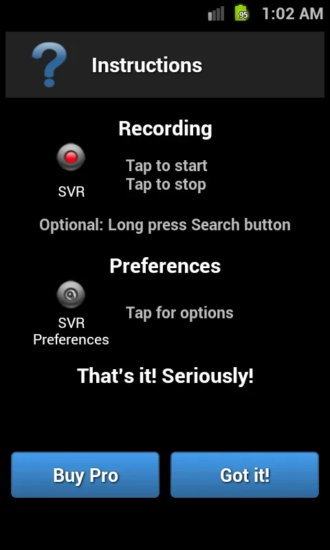 Secret Video Recorder (Android 1X) for Android - No Downloading Required