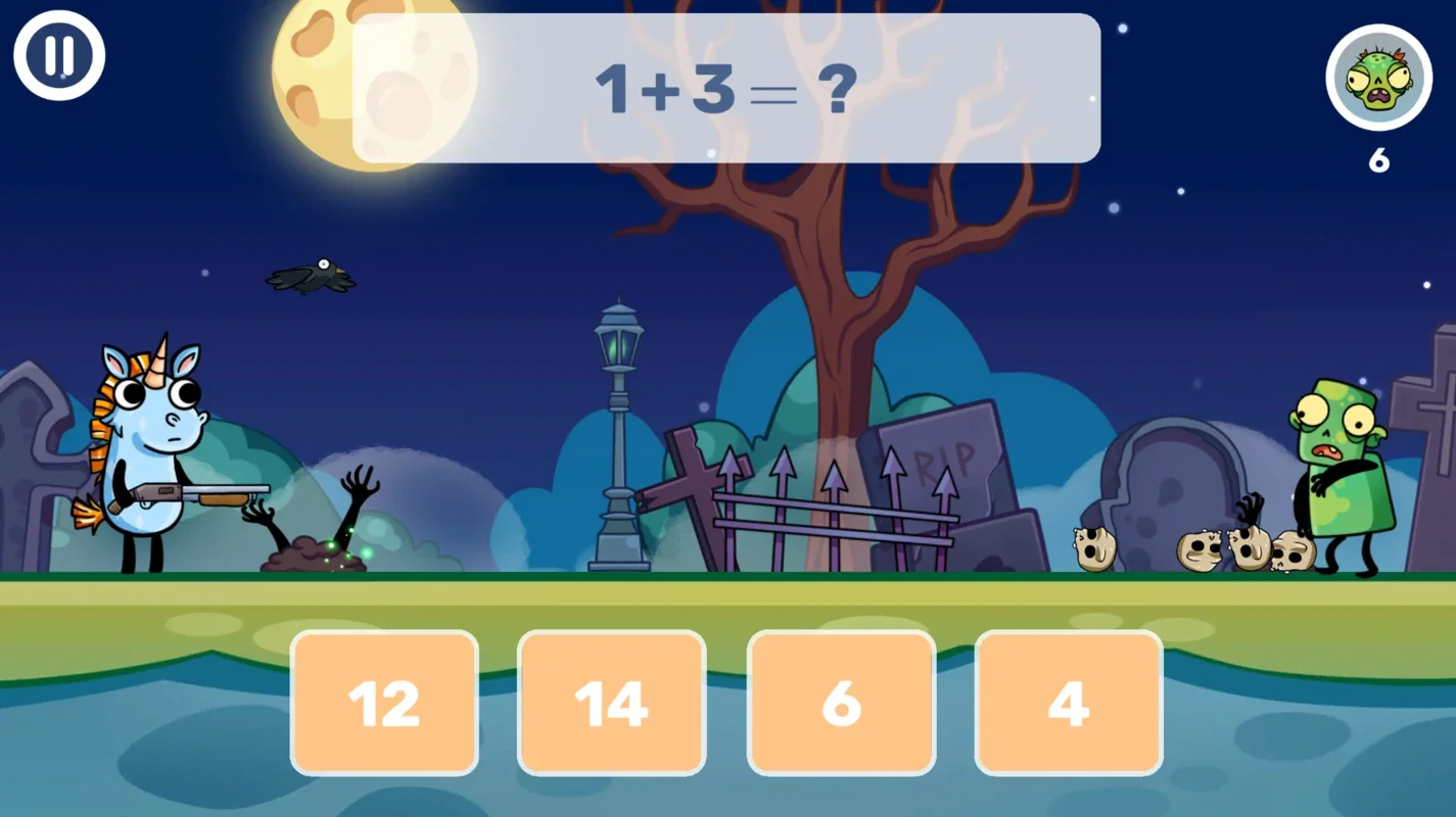 Math games: Zombie Invasion for Android - Engaging Math Fun