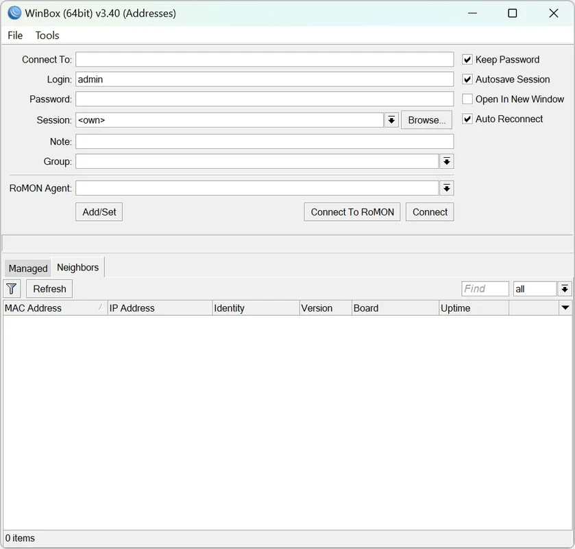 WinBox for Windows - Manage Routers with RouterOS