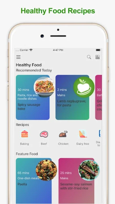 Healthy Food Recipes for Android - Nutritious Meal Planning