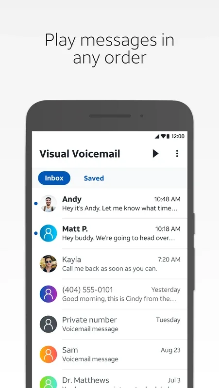 AT&T Visual Voicemail for Android - Simplify Voicemail Management