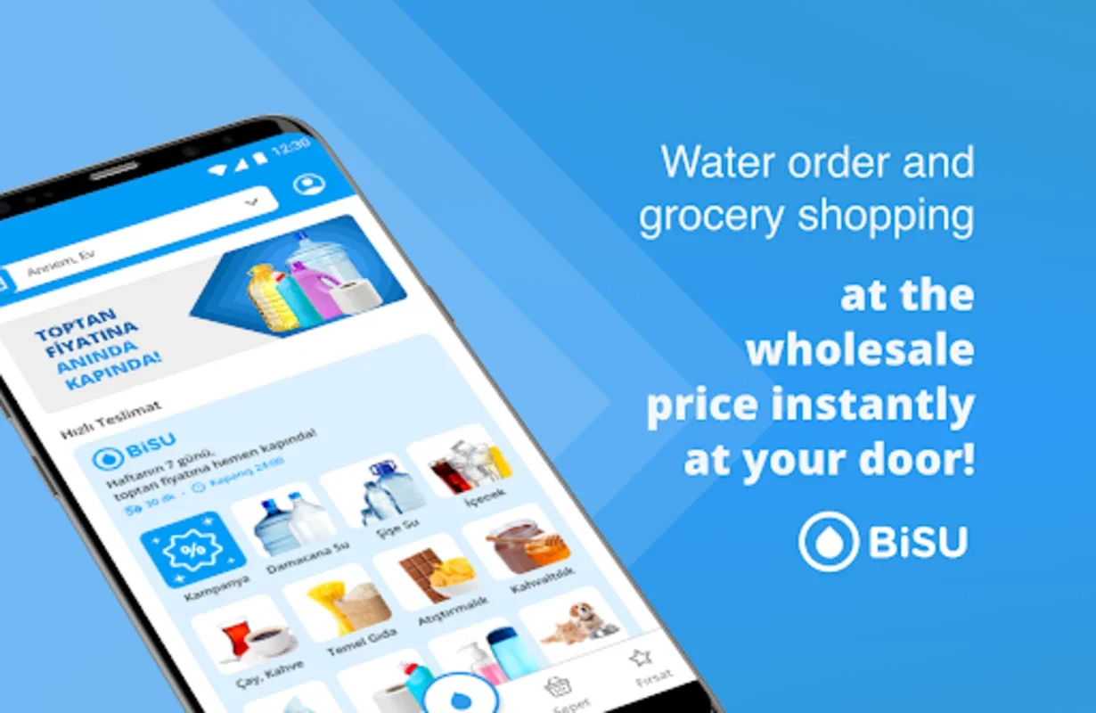 BiSU - Carboy Water & Market for Android: Swift Delivery & Social Impact