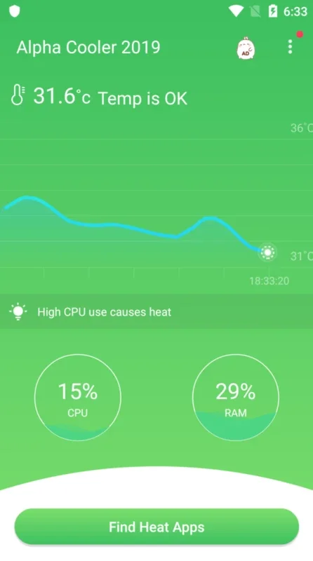 Alpha Cooler 2019 for Android: Optimize Smartphone Temperature