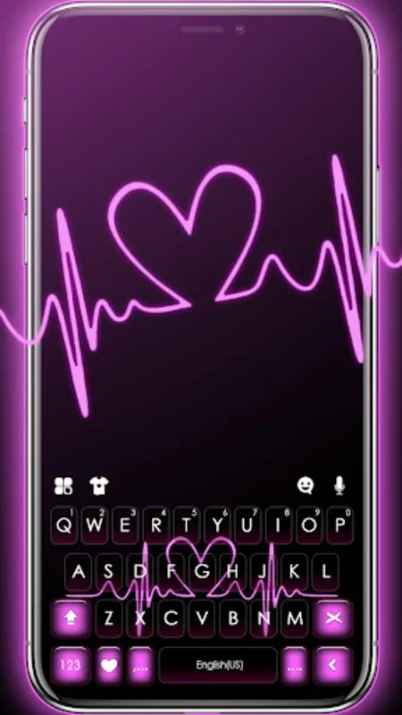 Pink RGB Heart Keyboard for Android - Elevate Your Typing