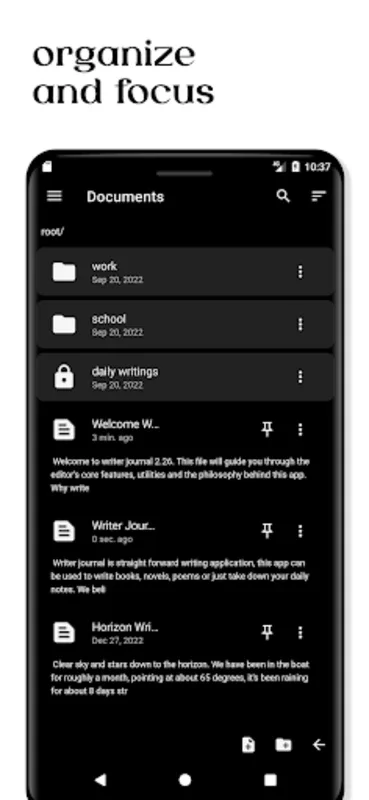 Writer Journal for Android - No Downloading Needed! (Android)