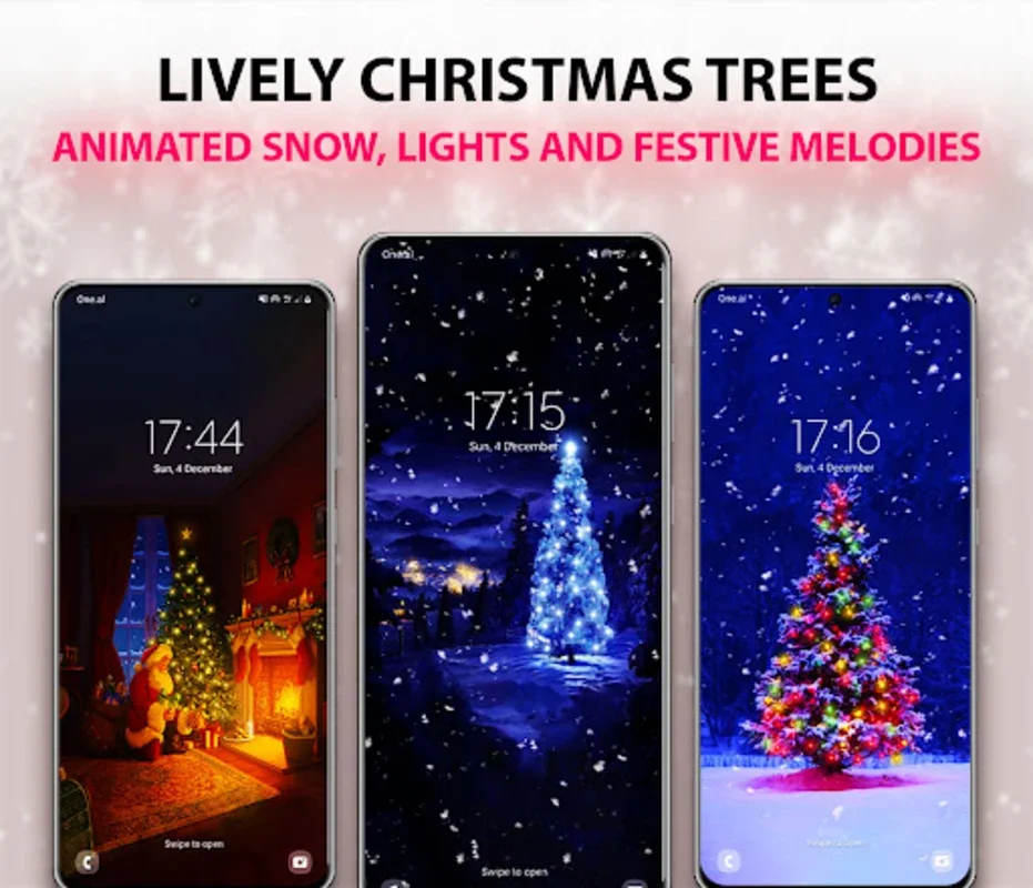 Christmas Tree Live Wallpaper for Android - Festive Scenes & Music