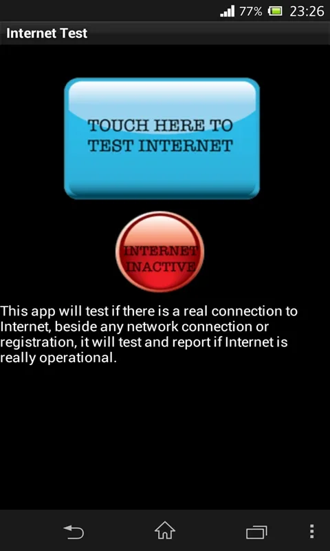 Internet Test for Android - Confirm Your Connection