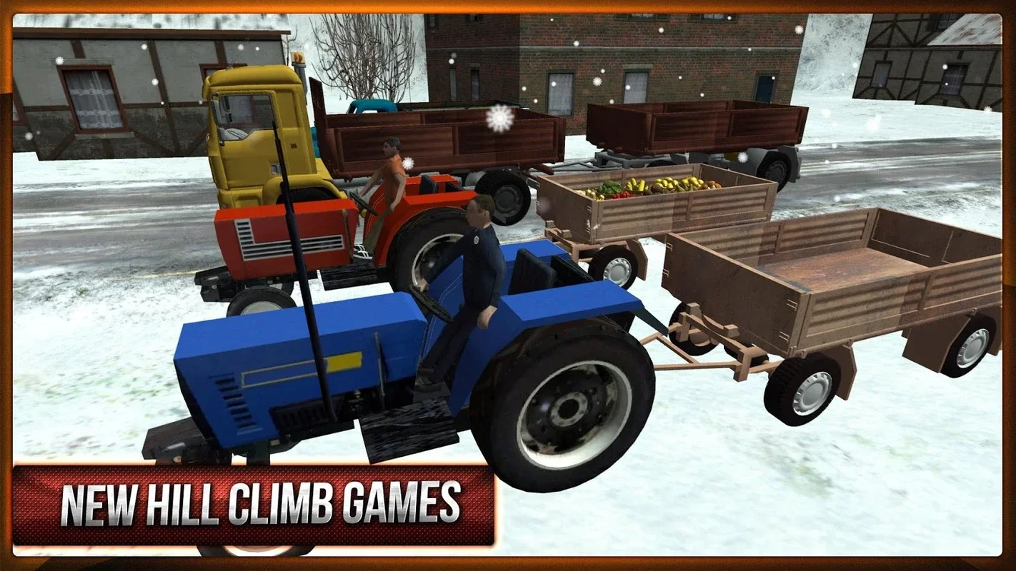 Winter Hill Climb Truck Racing on Android: Icy Road Driving