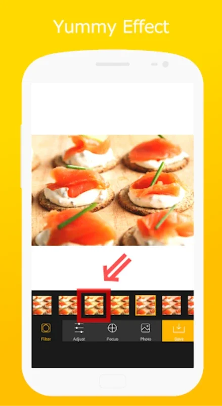 Yummy Effect for Android: Enhance and Share Food Photos