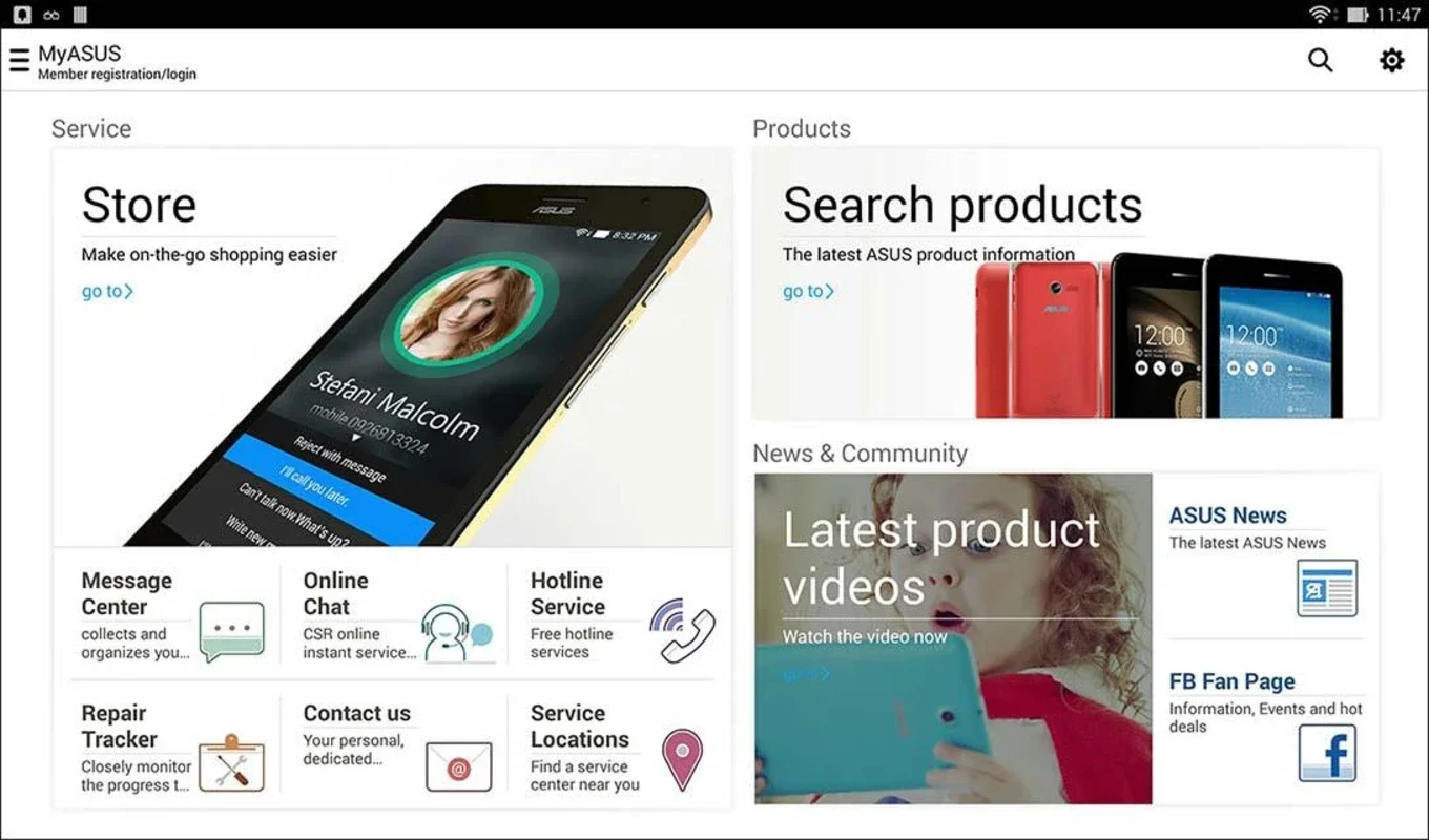 MyASUS for Android: 24-Hour Assistance App