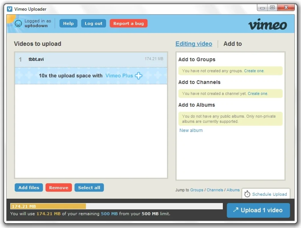 Vimeo Desktop Uploader for Windows - Free Download from AppHuts