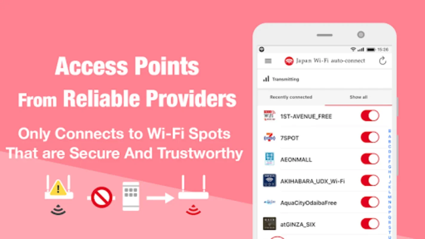 Japan Wi-Fi auto-connect for Android - Seamless Wi-Fi Access