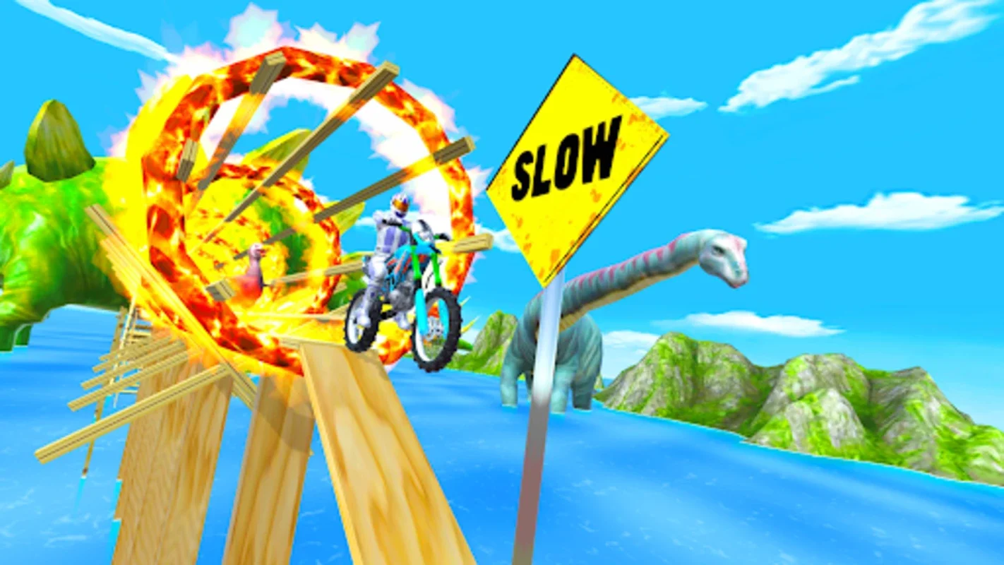 Bike Stunt Race 3D for Android - Thrilling Stunt Racing with Dinosaurs