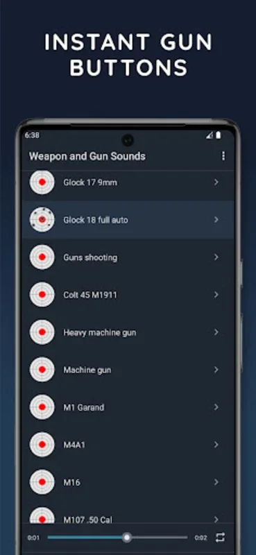 Weapon and Gun Sounds for Android - Authentic Weapon Audio