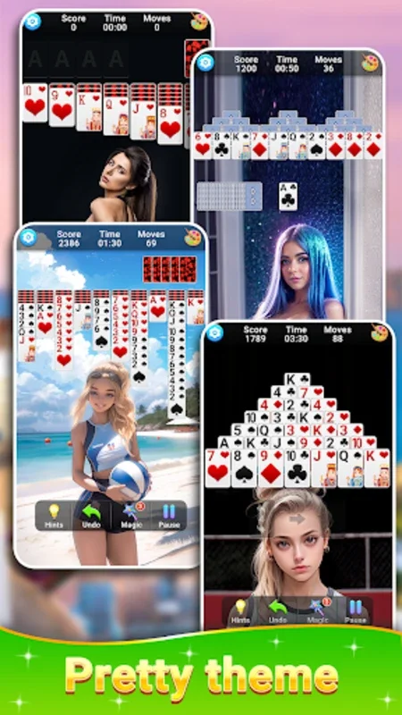 Solitaire Collection Girls for Android - Diverse Card Games at Your Fingertips