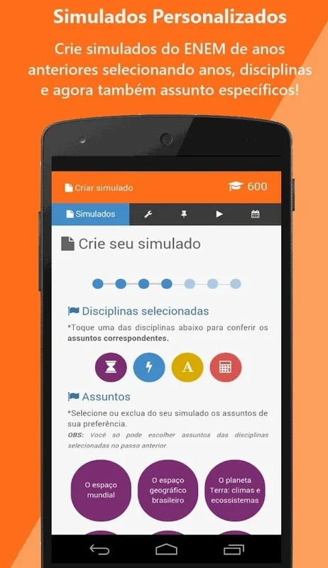 Gabaritando ENEM for Android - Empowering Your ENEM Prep