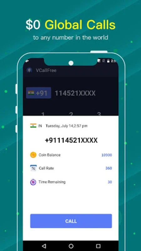 VCall - Global WiFi Call for Android: Affordable Global Calls