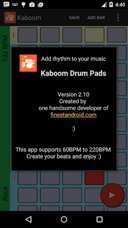 Kaboom Drum Pads for Android - Intuitive Drum App