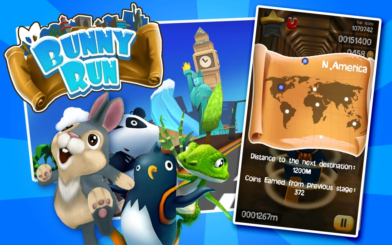 Bunny Run for Android - Endless Hopping Fun