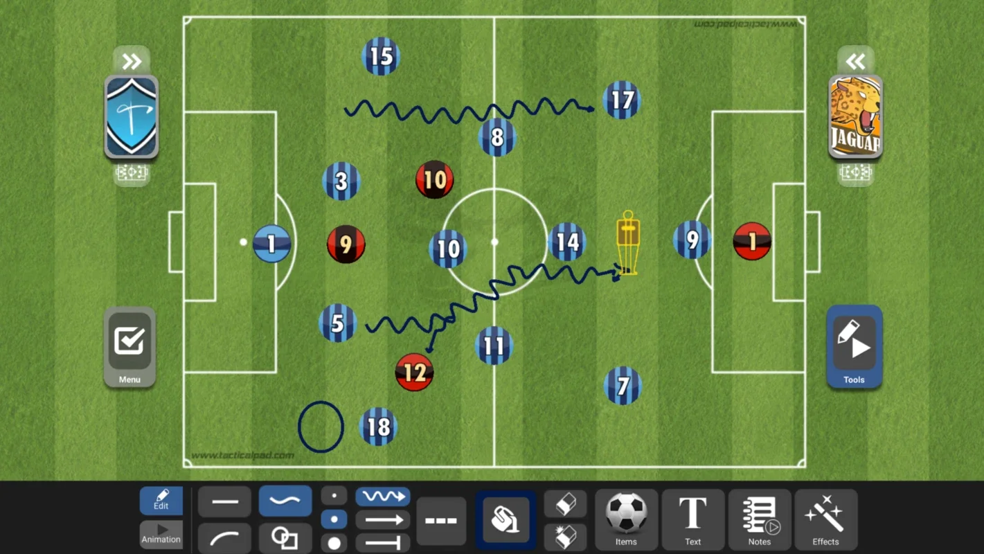 TacticalPad for Android: Ideal for Sports Play Planning