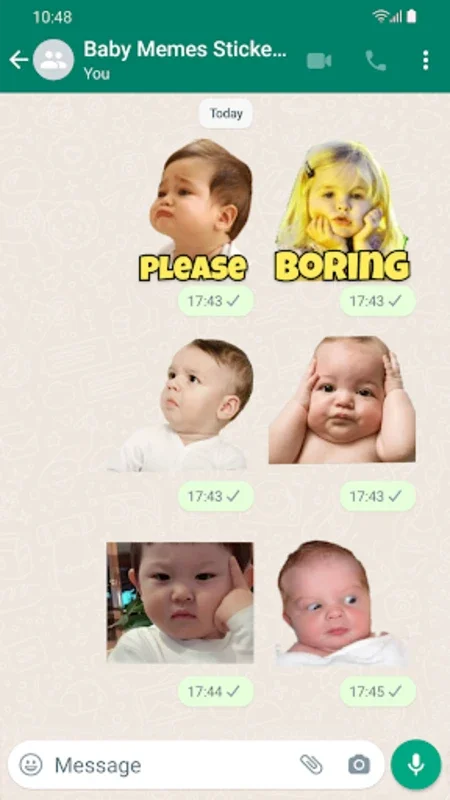 Stickers Baby Memes for Android - Fun Stickers for WhatsApp