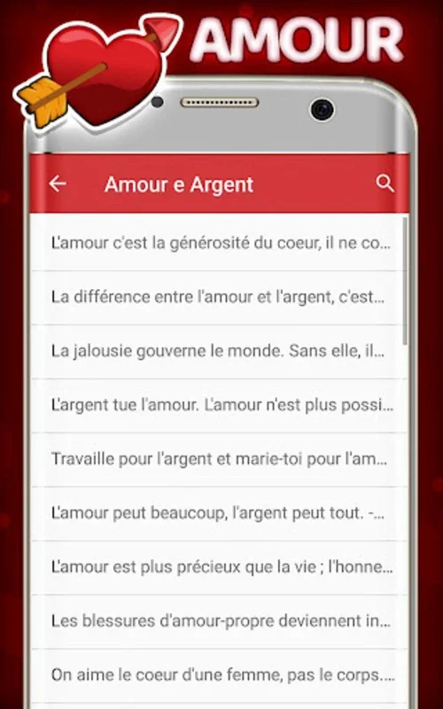 Les meilleures SMS d'amour for Android - Enhance Romance