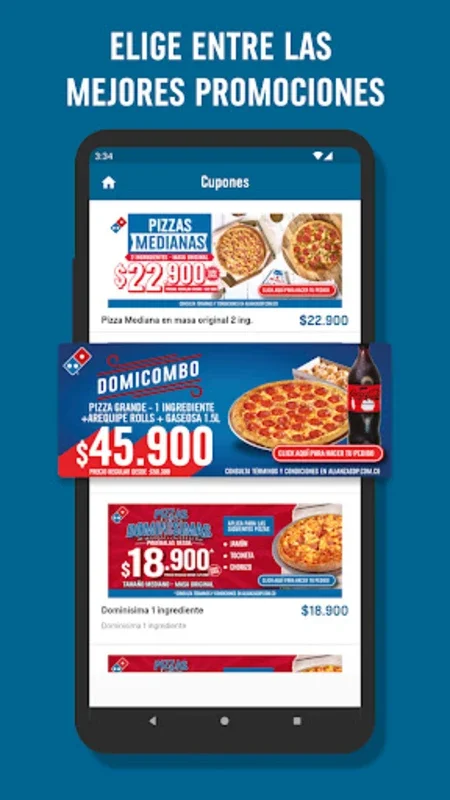 Domino for Android - Effortless Pizza Ordering with Discounts