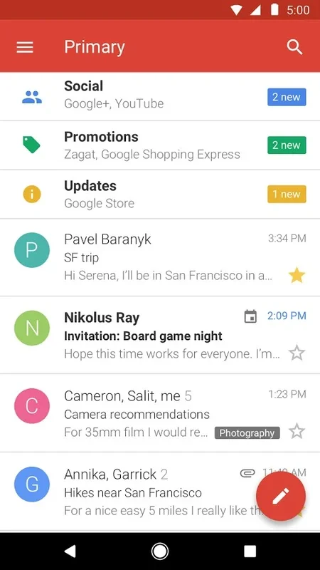 Gmail GO for Android: Space - Saving Email Solution