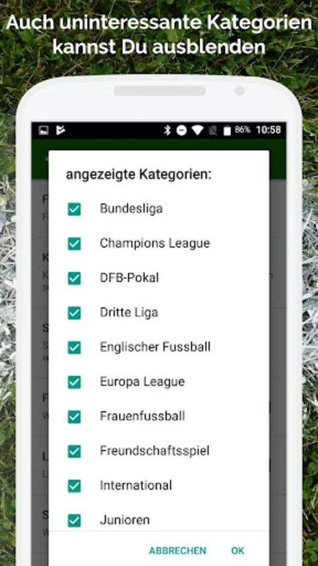 Fußball im FreeTV for Android: Comprehensive Live Football Schedule