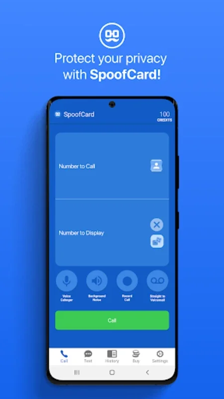 SpoofCard - Privacy Protection for Android: Secure Communication