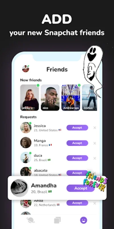 purp for Android - Meet People Worldwide