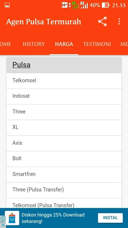 Agen Pulsa Termurah for Android - Affordable Pulse Services