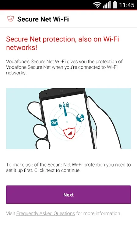 Vodafone Secure Net Wi-Fi for Android - Secure Wi-Fi Solution