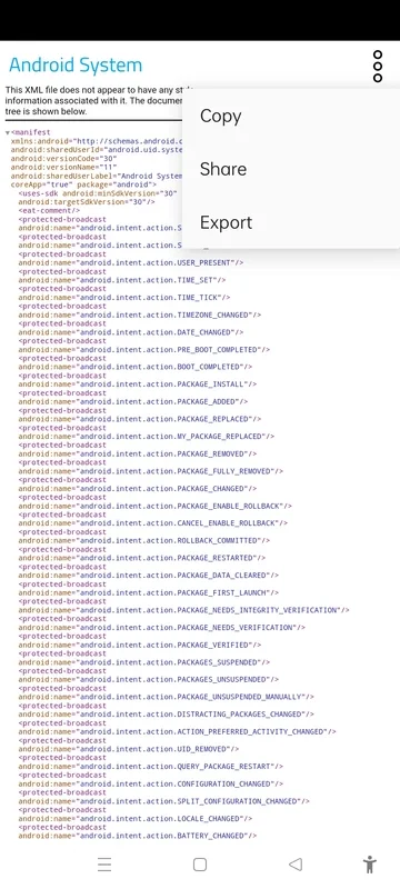 Manifest Viewer for Android - View Manifest Content