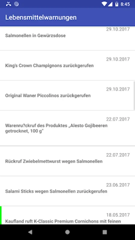 Lebensmittelwarnung for Android - Download the APK from AppHuts