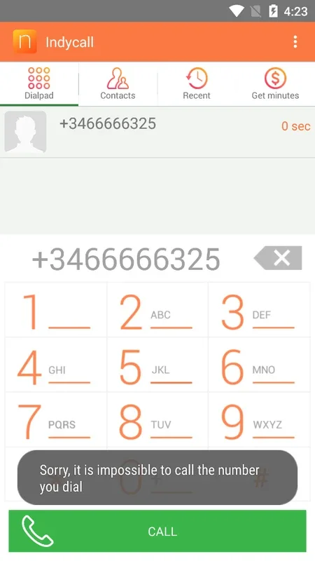 Indycall for Android: Free Calls to India