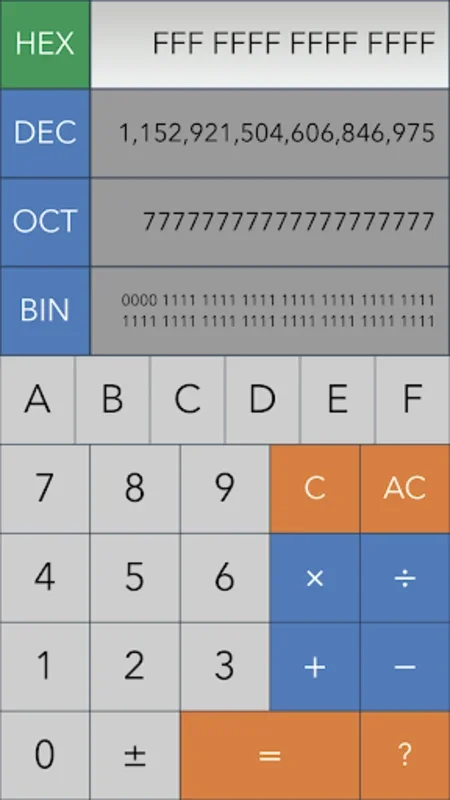 Hex,Dec,Oct,Bin(Dev Calc) for Android - Versatile Conversion