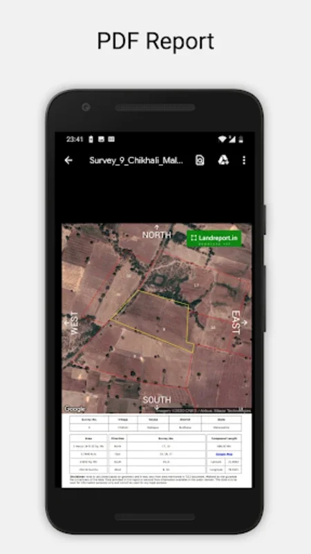 Land Report for Android - Get Accurate Land Info on the Go