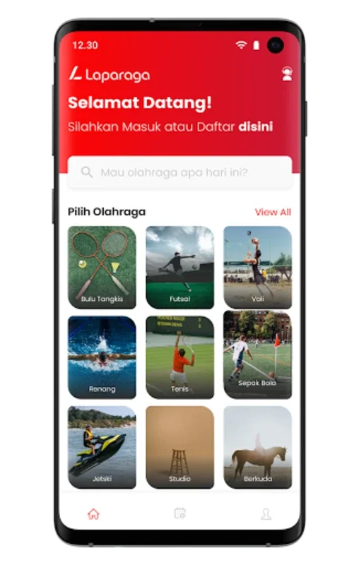 Laparaga for Android - Book Sports Facilities Easily