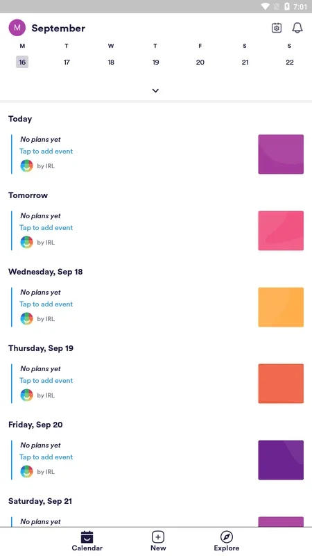 IRL - Social Calendar for Android: Plan Events Effortlessly